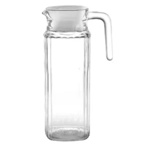 Olympia Ribbed Glass Jugs 1Ltr