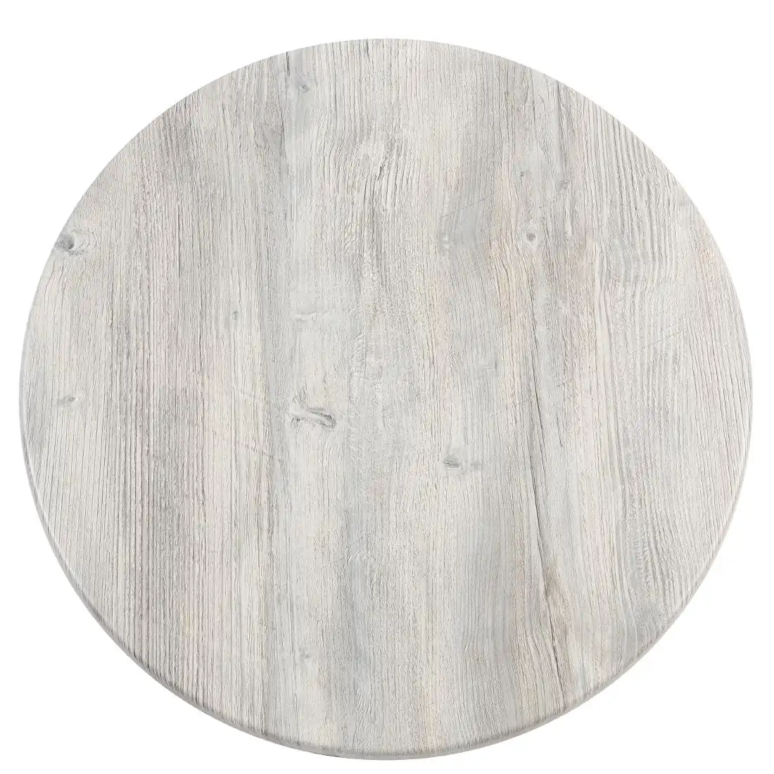 Werzalit Pre-drilled Round Table Top Ponderosa White 800mm