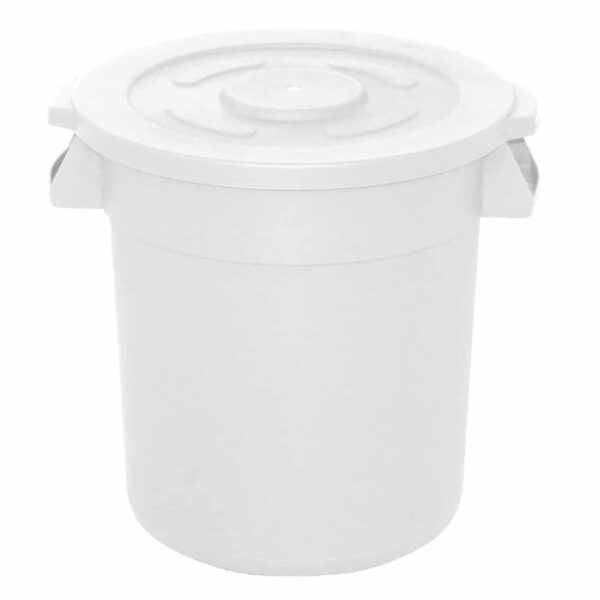 Vogue White Round Container Bin 76Ltr