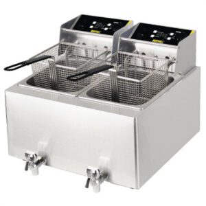 Buffalo Double Tank Countertop Fryer 2x8Ltr