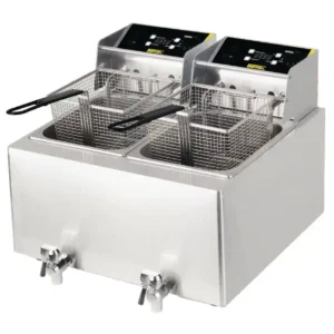 Buffalo Double Tank Countertop Fryer 2x8Ltr