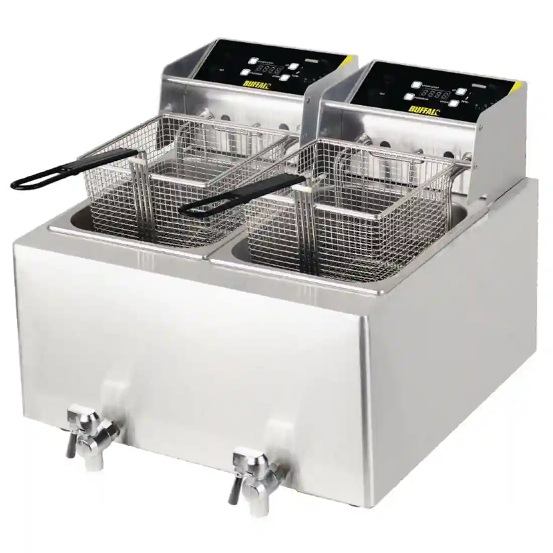 Buffalo Double Tank Countertop Fryer 2x8Ltr