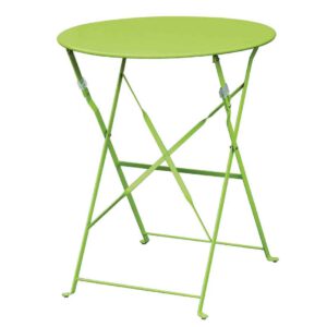 Bolero Green Pavement Style Steel Table 595mm
