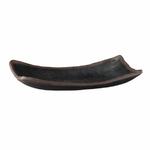 APS Marone Melamine Platter Black 265x 165mm