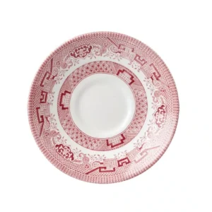 Churchill Vintage Prints Willow Georgian Saucer Cranberry 141mm