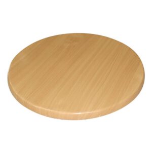 Bolero Pre-drilled Round Table Top Beech Effect 800mm