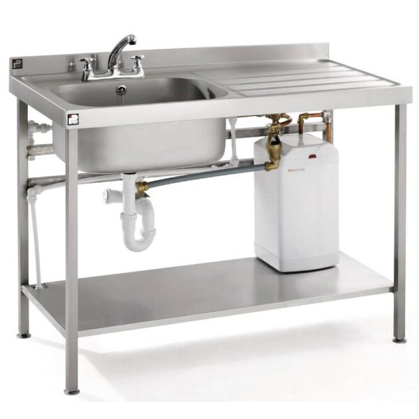 Parry Stainless Steel Fully Assembled Sink Right Hand Drainer 1400mm
