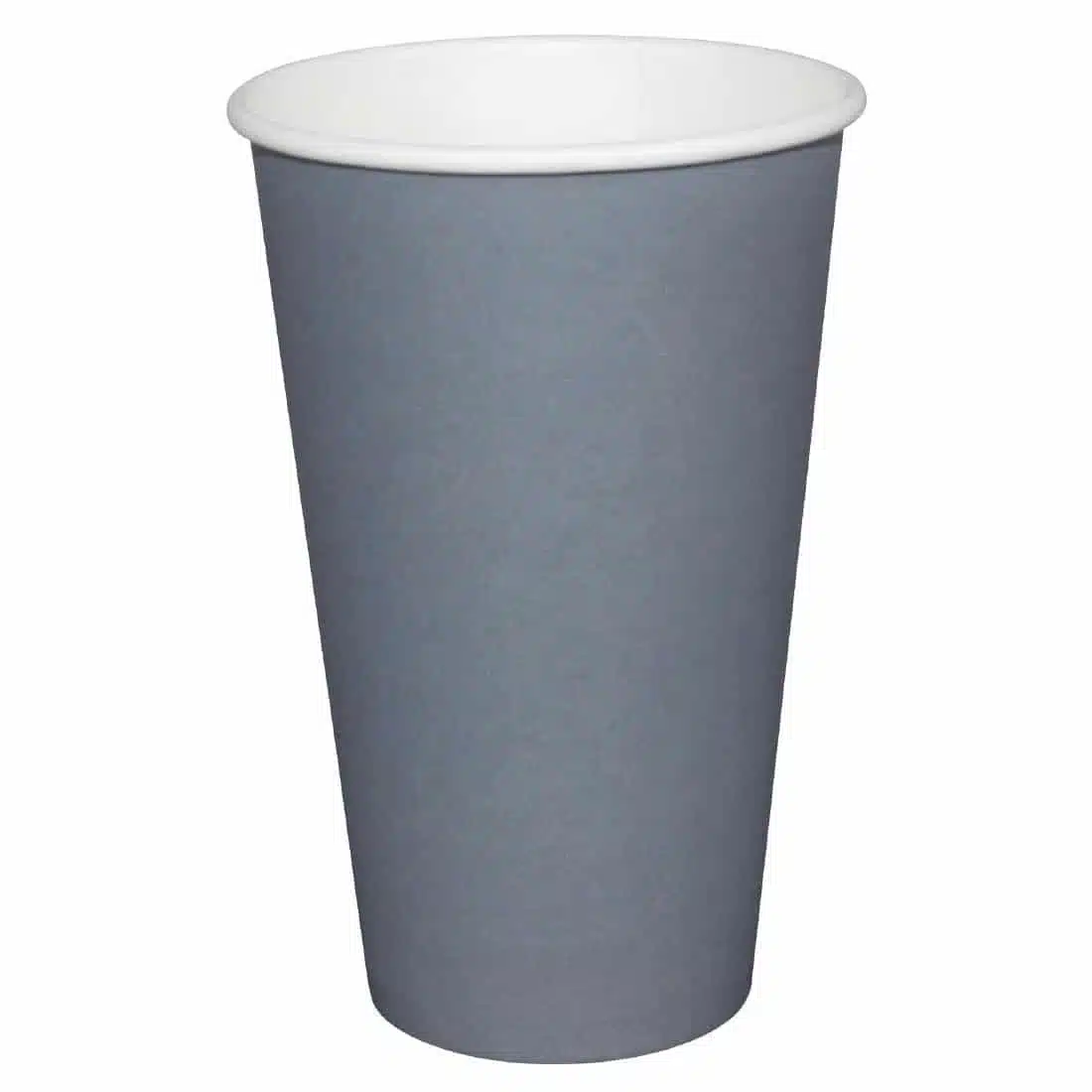 Fiesta Single Wall Takeaway Coffee Cups Charcoal 225ml / 8oz x 50