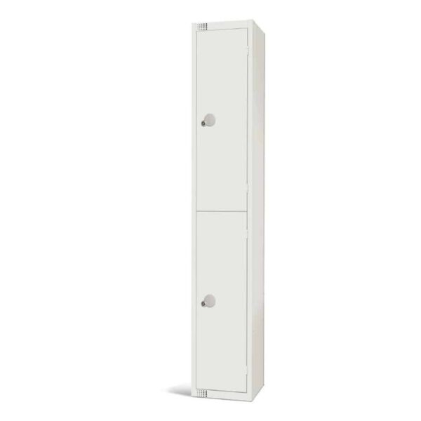 Elite Double Door Electronic Combination Locker White