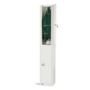 Elite Double Door Padlock Locker White