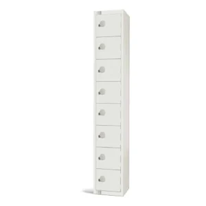 Elite Eight Door Manual Combination Locker Locker White