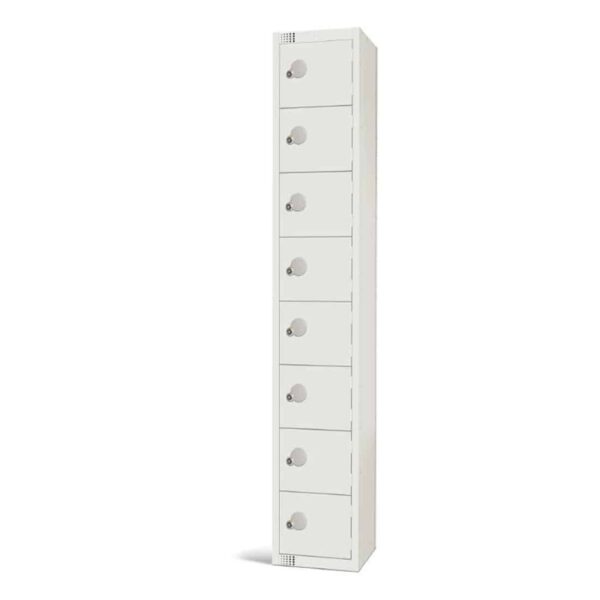 Elite Eight Door Electronic Combination Locker White