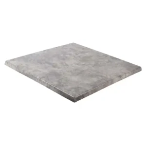 Werzalit Pre-drilled Square Table Top  Concrete 800mm