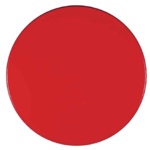 Werzalit Pre-drilled Round Table Top  Dark Red 700mm