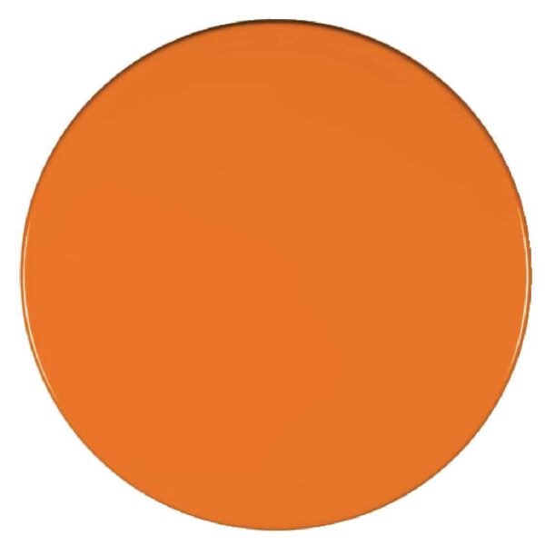 Werzalit Pre-drilled Round Table Top  Orange 700mm