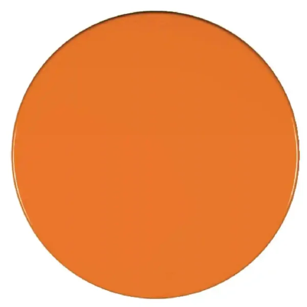 Werzalit Pre-drilled Round Table Top  Orange 700mm