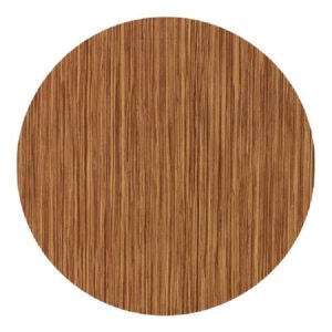 Werzalit Pre-drilled Round Table Top  Zebrano 700mm