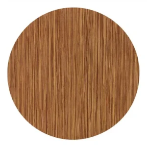 Werzalit Pre-drilled Round Table Top  Zebrano 700mm