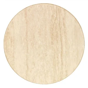 Werzalit Pre-drilled Round Table Top  Travertin 700mm