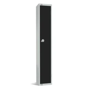 Elite Single Door Camlock Locker Black