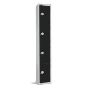 Elite Four Door Padlock Locker Black