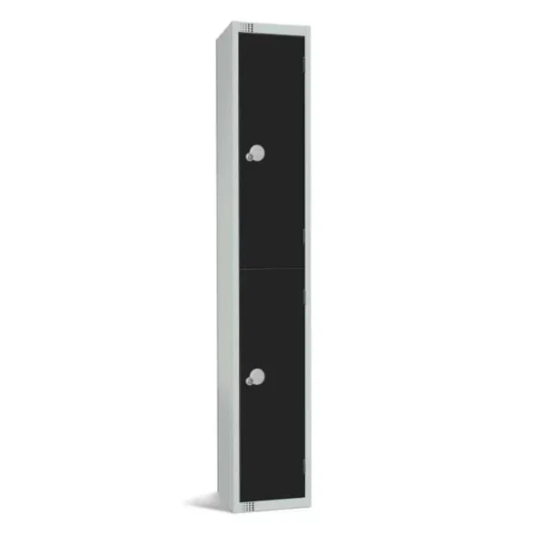 Elite Double Door Electronic Combination Locker Black
