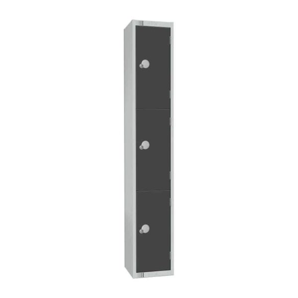 Elite Three Door Manual Combination Locker Locker Graphite Grey