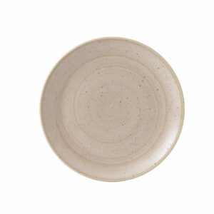 Churchill Stonecast Coupe Plate Nutmeg Cream 260mm