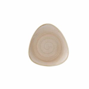 Churchill Stonecast Triangle Plate Nutmeg Cream 192mm