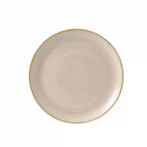Churchill Stonecast Round Coupe Plate Nutmeg Cream 324mm