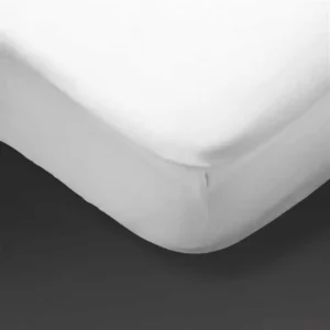 Mitre Essentials Pyramid Fitted Sheet White King Size