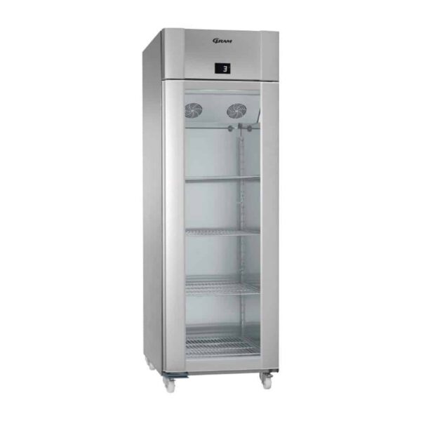 Gram Eco Plus 1 Glass Door 610Ltr Fridge Stainless Steel KG 70 CCG C1 4N