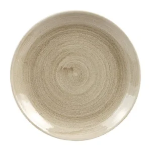 Churchill Stonecast Patina Antique Coupe Plates  Taupe 217mm