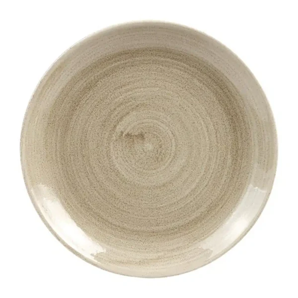 Churchill Stonecast Patina Antique Coupe Plates  Taupe 217mm