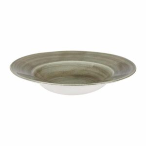Churchill Stonecast Patina Antique Wide Rim Bowls Green 280mm