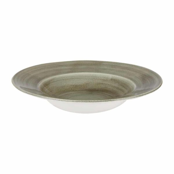 Churchill Stonecast Patina Antique Wide Rim Bowls Green 280mm