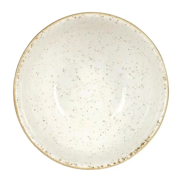 Churchill Stonecast Round Soup Bowls Barley White 132mm