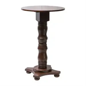 Islington Poseur Round Table Dark Wood