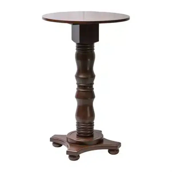 Islington Poseur Round Table Dark Wood