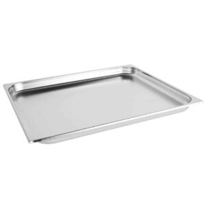 Vogue Stainless Steel 2/1 Double Size Gastronorm Pan 40mm