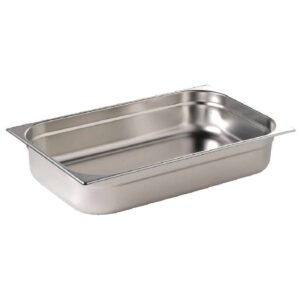Vogue Stainless Steel 1/1 Gastronorm Pan 65mm