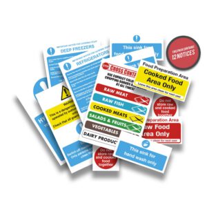 Health and Safety Signs Pack - Kitchen Sign Essentials