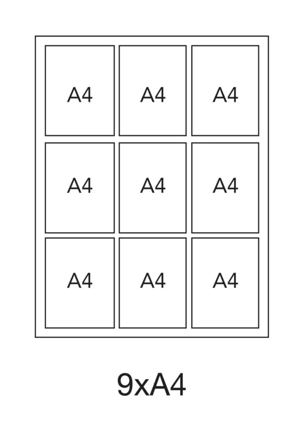 Large Wall Mounted Menu Display Case - Magnetic Dry Wipe