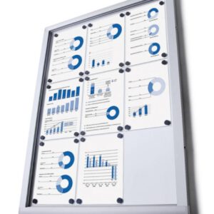 Economy Large Dry Wipe Wall Mounted Menu Display Case