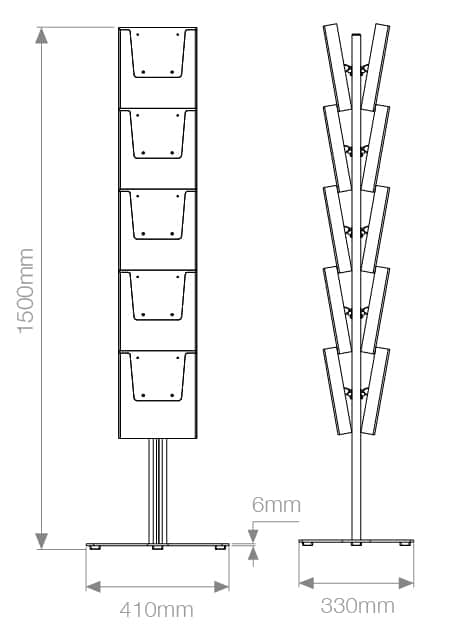 Double Sided Brochure Stand
