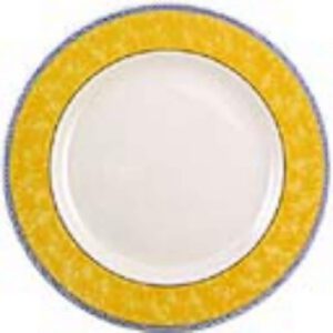 Churchill New Horizons Marble Border Classic Plates Yellow 165mm