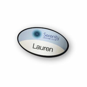 Custom Printed Name Tag - Oval