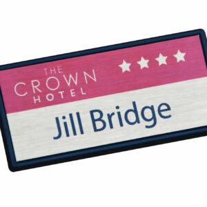 Custom Printed Name Tag - Large Rectangle