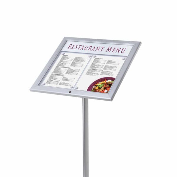 Outdoor Lockable Menu Stand