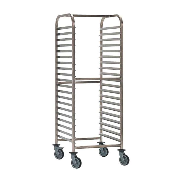 Bourgeat Double Gastronorm Racking Trolley 20 Shelves